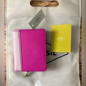 Fossil Fuchsia Myra Bifold Leather Wallet